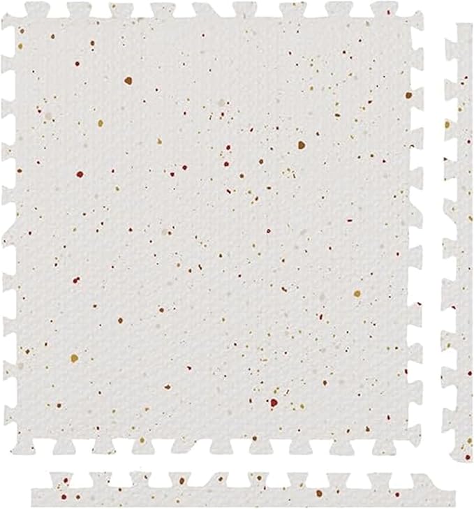 Play Platoon Non-Toxic Large Kids Mats for Floors, Extra-Thick Interlocking Tiles, 24 x 24 in. Puzzle Mat Pieces with Border, 9 Tile 72 x 72 inch, Neutral Playmat Rug for Toddlers & Children