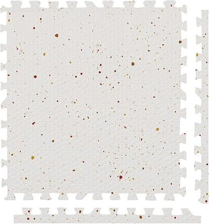 Play Platoon Non-Toxic Large Kids Mats for Floors, Extra-Thick Interlocking Tiles, 24 x 24 in. Puzzle Mat Pieces with Border, 9 Tile 72 x 72 inch, Neutral Playmat Rug for Toddlers & Children