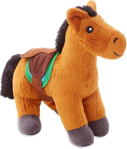 Melissa & Doug Feed & Groom Horse Care Play Set with Plush Stuffed Animal (23 pcs) Pretend Play Horse Plush Toys for Girls and Boys Toddlers Ages 1+