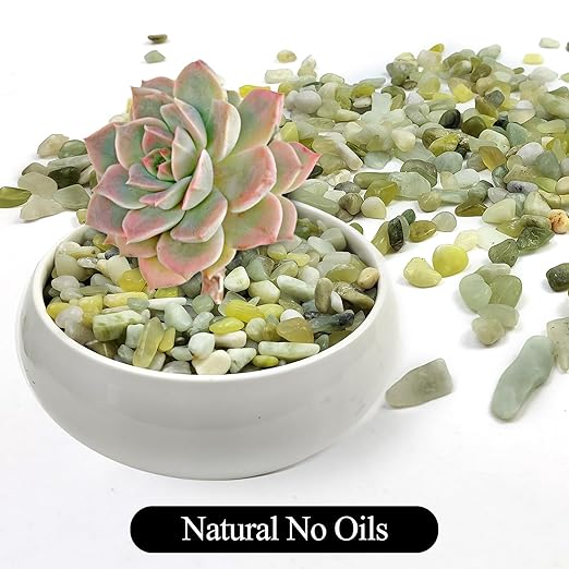 10LB Succulent Jade Pebbles for Landscaping, 3/8 Inch Natural Decorative Polished Stones, River Rocks for Landscaping, Vase, Flowerpot Decoration, Indoor Decoration and Garden Decoration