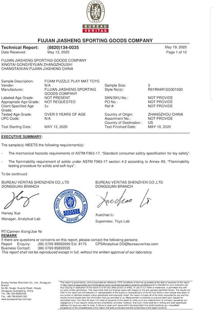 YIMINYUER® 20 Tiles (30cm×30cm×1cm Each Tile) Baby Soft Puzzle Play Mats, Kids Thick EVA Foam Floor, Toddlers & Children's Soft Interlocking Mat R03R10G301020