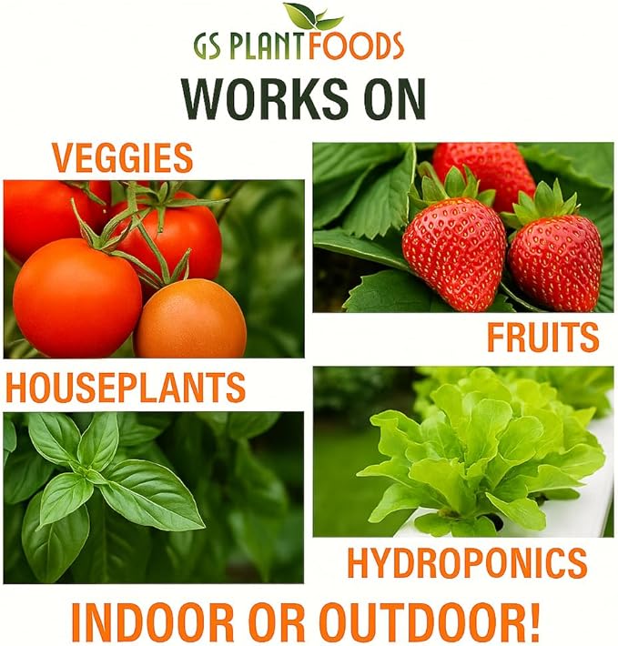 Organic Kelp Fertilizer by GS Plant Foods - Omri Listed(1 Gallon) - Liquid Kelp Concentrate for Gardens, Lawns & Soil Yields 800+ gallons