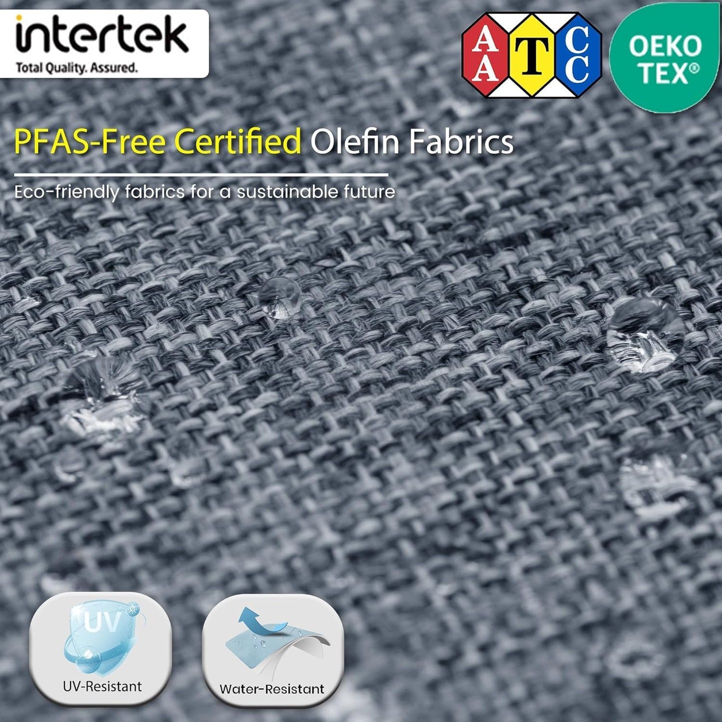 Sundale Outdoor 7 Pieces Metal Patio Furniture Set, Outdoor Sectional Sofa w/6 Inch Olefin Cushion and Coffee Table, Modern Outdoor Conversation Sets