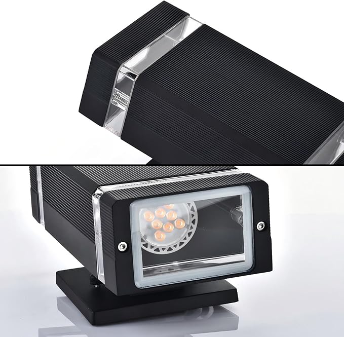 Motion Sensor Outdoor Wall Lights, Dusk to Dawn Exterior Light Fixtures with 3 Modes, Modern Up Down Wall Sconce, Waterproof Aluminum Porch Light for Garage, Patio, Front Door – Matte Black