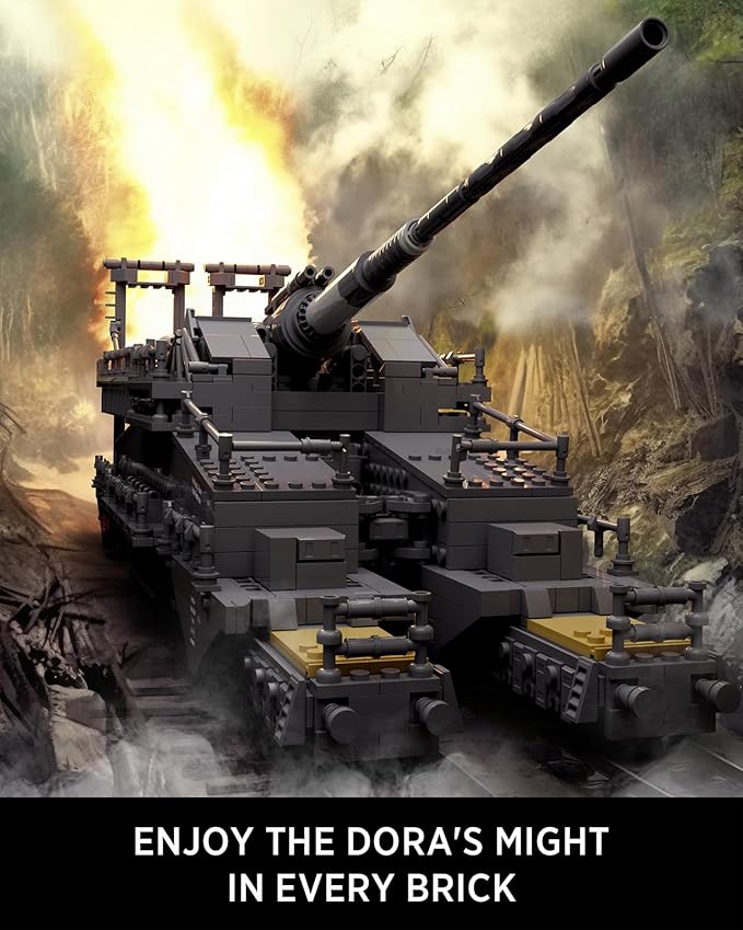 Nifeliz Dora, WW2 Classic Building Set, Collectible Military Model to Build and Display, Adult Gift Ideal for Military Enthusiasts (2,355 PCS, NF10240)