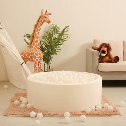 Realhaha Ball Pit Balls 50 100 200 500 Play Balls Plastic Balls for Baby Girls Toddlers Kids Play Tent Pool Playhouse Playpen Party Decoration