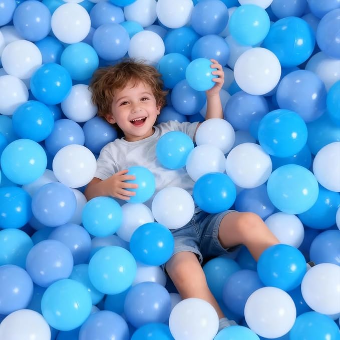 GOGOSO Plastic Balls Play Pit Balls for Baby Kid Ball Play Pit Play Yard, Baby Fance, Playpen, Playtent with 3 Colors,2.17inches