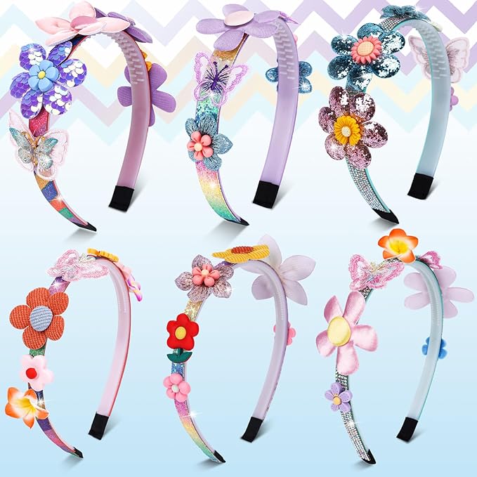 Gifts for 6 Year Old Girls: Craft Kits for Kids 6-12 | Fashion Girl Hair Accessories Making Set | That Allows Girls to Make Their Own Unique DIY Flower Hair Accessories (Flower)