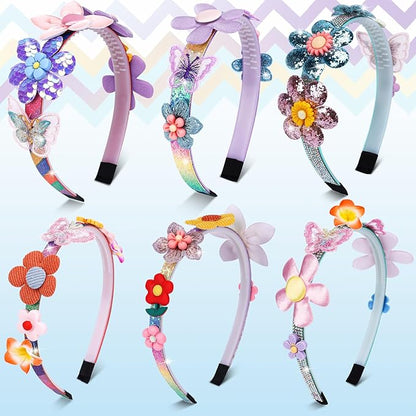 Gifts for 6 Year Old Girls: Craft Kits for Kids 6-12 | Fashion Girl Hair Accessories Making Set | That Allows Girls to Make Their Own Unique DIY Flower Hair Accessories (Flower)