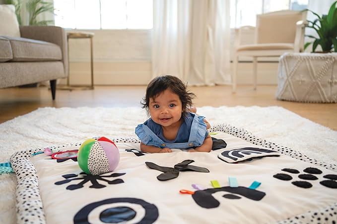 Manhattan Toy Wimmer Seek & Explore Double-Sided Tummy Time Mat for Infants and Toddlers