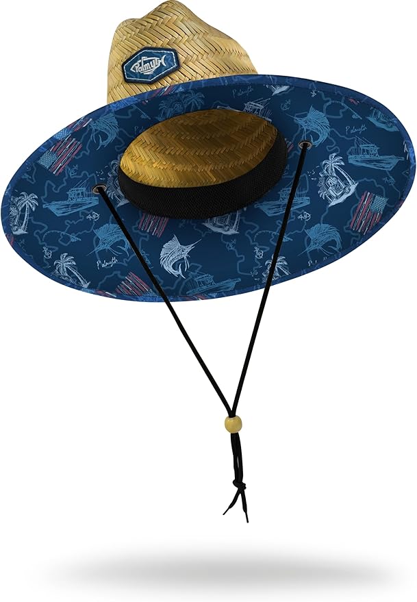Palmyth Straw Hat for Men & Women Sun Hats, Beach Hat, Fishing Hat Wide Brim UPF 50+ Sun Protection