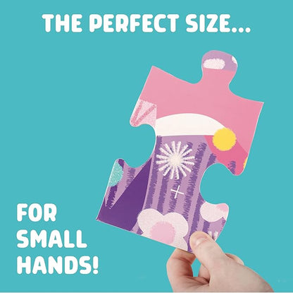 Chuckle & Roar Educational 50 PC Floor Puzzle Glitter Fantasy Fun Edition