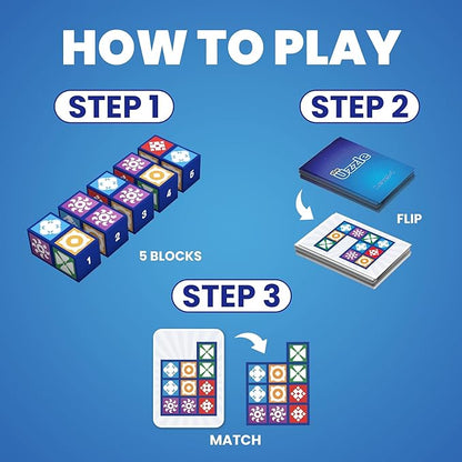 The Uzzle 3.0 Board Game, Family Board Games for Children & Adults, Block Puzzle Games for Ages 4+