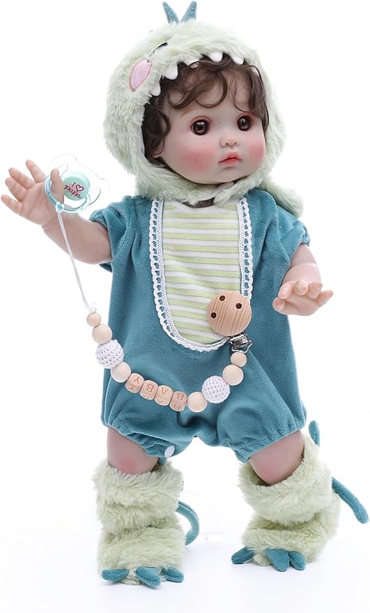 Reborn Toddler Baby Doll Boy with Freckles – 18 Inch Realistic Full Vinyl Body Real Life Baby Dolls with Accessories for 3+ Year Old Girls Gifts, Pretend Play, Premium Collectible Gift