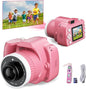 Kids Camera Toys for 5-12 Year Old Girls Boys,1080P Kids Digital Camera with Projector, Digital Video Camera with Music Download for Girls and Boys,Best Chritmas Birthday Festival Gift for Kid (Pink)