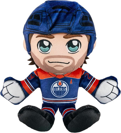 Bleacher Creatures Edmonton Oilers Leon Draisaitl 8" NHL Kuricha Sitting Plush - Soft Chibi Inspired NHL Superstar