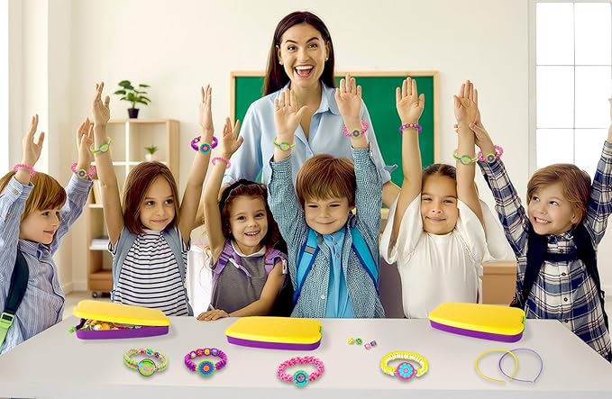 Gift for Girl 7 8 9 11 12 Year Old, Friendship Bracelet Making Kit Toys, Arts and Crafts for Kids Age 8-12, Best Birthday Present Top Popular DIY Jewelry Bracelet String Maker