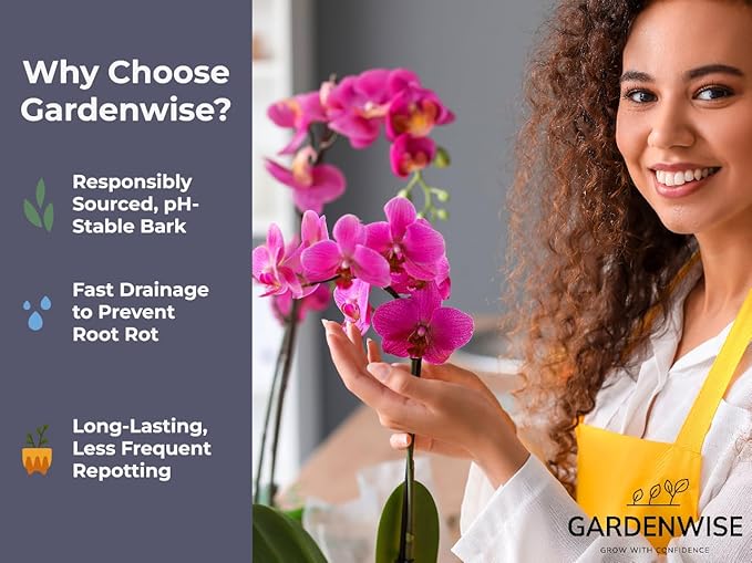 Premium Orchid Bark for Potting Mix – Ready-to-Use Pine Bark for Indoor Plants, Orchid Repotting & Soil Mix Creation, Ideal Orchid Medium (3 quarts)