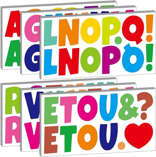 Bemeol 360 Pcs 30 Sheets Bulletin Board Letters 2.5 Inches Alphabet Stickers Self Adhesive Stick on Letters for Poster Board Classroom School Home Decor(Colorful)