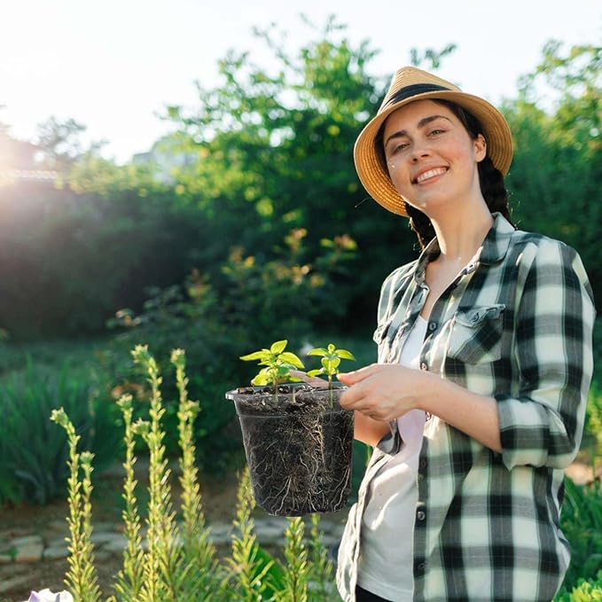 MIXC 30 Packs 6.5/5/4" Clear Nursery Pots Variety Pack, Transparent Plastic Plant Pots for Plants with Drainage Holes, Seedling Pots Seed Starter Pots Planter Pots Flower Pots