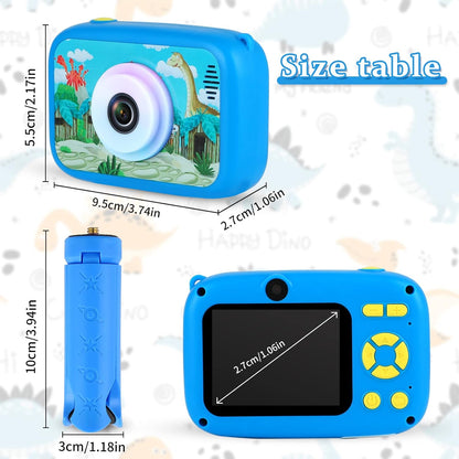SUZIYO Camera for Kids with Tripod, Digital Video Camcorder 1080P 2.4 Inch HD,Best Birthday Christmas Electronic Toys Gifts for Childen Age 3 4 5 6 7 8 9 Years Old Boys with 32G SD Card, Blue