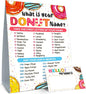 What is Your Donut Name Game, Game Sign and 30 Cards, Donut Birthday Party Sign for Girls, Wedding, Anniversary, Holiday Activity, Kids Donut Activity Cards