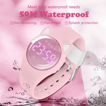 Kids Watches for Girls Boys Digital Sport Watch with Step Counter Pedometer Vibration Alarm Clock, No App Waterproof Fitness Tracker Kids Watch Boys Girls Teens Students Ages 5-16