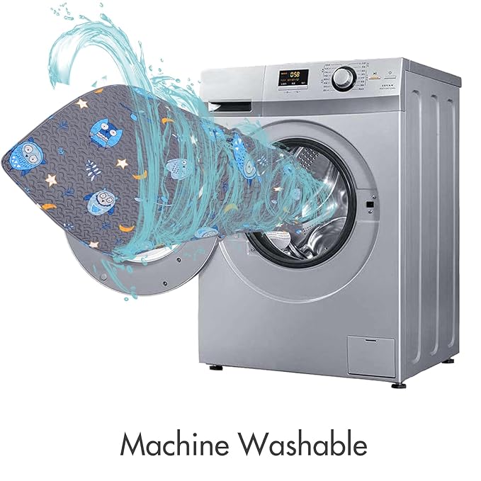 Machine Washable Baby Floor Play Mat 50x50”, Non Slip One-Piece Baby Crawling Mats for Tummy Time, Portable Playpen Mat Playmat for Babies Infants and Toddlers