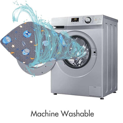 Machine Washable Baby Floor Play Mat 50x50”, Non Slip One-Piece Baby Crawling Mats for Tummy Time, Portable Playpen Mat Playmat for Babies Infants and Toddlers