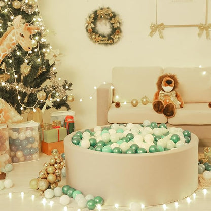 Realhaha Ball Pit Balls 50 100 200 500 Play Balls Plastic Balls for Baby Girls Toddlers Kids Play Tent Pool Playhouse Playpen Party Decoration