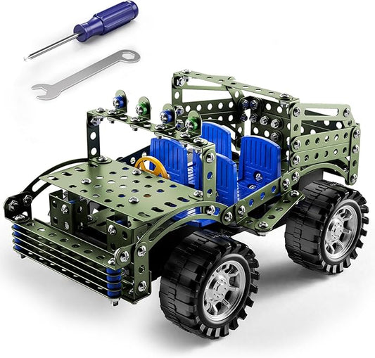 Building Toys Model Truck Set - STEM Building Projects Model Car Kit Toys for Kids Boys Ages 8-12 12-16, Assembly Science Model Car Kits Toys Gifts for Kids Girls Boys 8 9 10 11 12 Years Old and adult