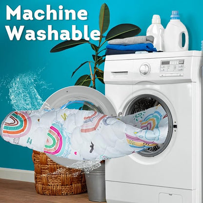 Baby Play Mat，Thick Soft 71" X 59" Playpen mat, Non-Slip and Machine Washable Baby Play Mats for Floor，Crawling Mat for Babies, Toddlers & Infants to Play and Learn (Rainbow)