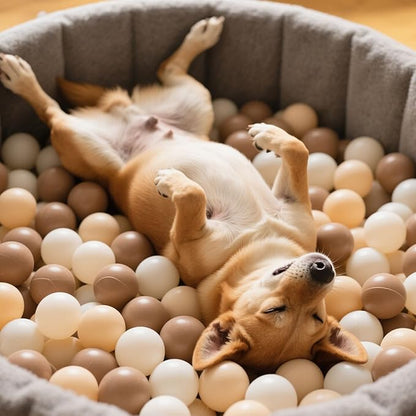 GOGOSO Ball Pit Balls for Toddlers Phthalate-Free BPA-Free Non-Toxic Crush Proof Soft Plastic Play Balls Baby Kids Shape Tent Pool Playhouse Playpen Party Decor,Coffee Brown Beige,1000PCS