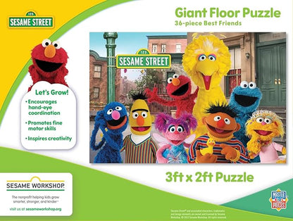 Sesame Street - Best Friends 36pc Floor Puzzle - Jigsaw Puzzle with Vibrant Artwork and Durable Pieces - Fun Family Activity, Brain Challenge, and Educational Entertainment for Kids, Teens, and Adults