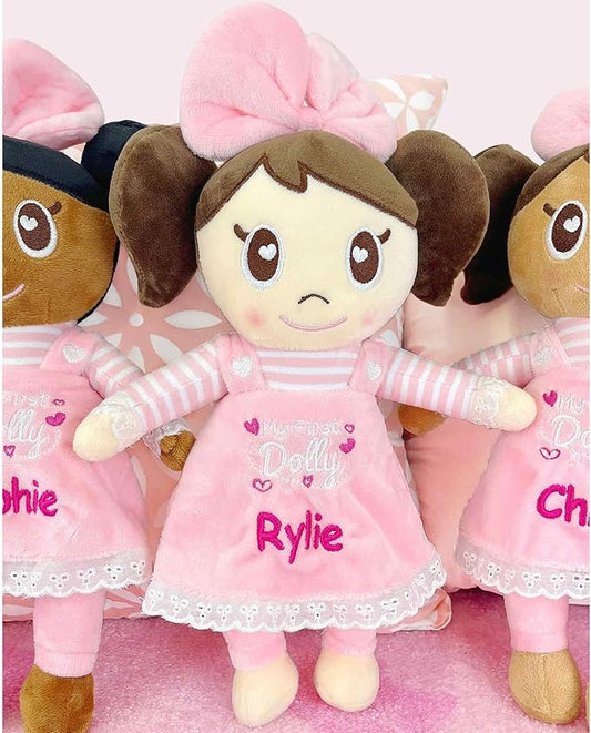 DIBSIES Personalized My First Dolly (Brunette Light Skin Tone)