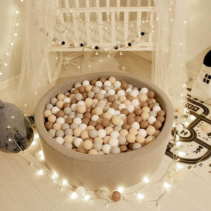 GOGOSO Ball Pit Balls for Toddlers,100pcs 2.15inch Crawl Balls BPA Free Crush Proof PlayBalls Soft Plastic Bals for Toddler, Pool Tent Party Favors Summer Water Bath Toy