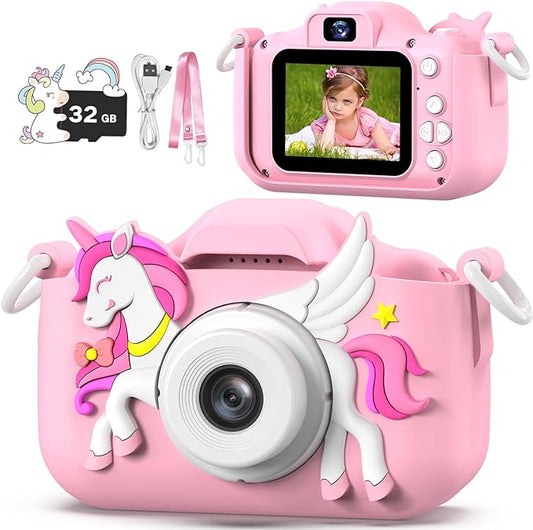 Kids Camera Toy, masterbee Children Camera Toys for Kid Age 3-12, Christmas/Birthday Gifts for Girls, 1080P HD Video Kids Digital Camera, Gift for 3 4 5 6 7 8 9 10 11 12 Year Old Girl