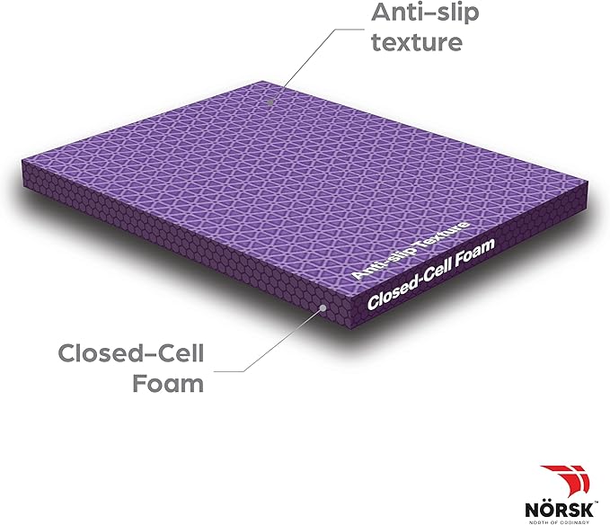 Norsk Kids Puzzle Play Mats Interlocking EVA Foam Floor Tiles Solid Color, 18 Tiles - 72 Sq. Ft., 1/2" Thick, Rainbow Pack