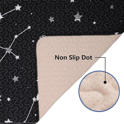 50x50 Play Mat for Playpen Foldable Baby Play Mat Large Tummy Time Mat, Non Slip Washable Baby Play Mats for Floor, Portable Travel Baby Crawling Mats for Toddlers and Infants