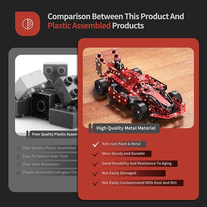 STEM Building Projects Toys - Model Car Kit DIY Building STEM Projects Toys for Kids Boys Girls Ages 8-12-16, Assembly Science Kit Model Car Birthday Gift Toy for Kids Boys 8 9 10 11 12 Years Old