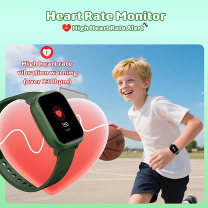 Smart Watch for Kids Girls Boys No APP/Phone Needed, 1.8" IP68 Waterproof Sport Kids Watch Pedometer, Heart Rate, Sleep Monitor, Step Counter, 12 Puzzle Games for Girls Boys Teens 6-16