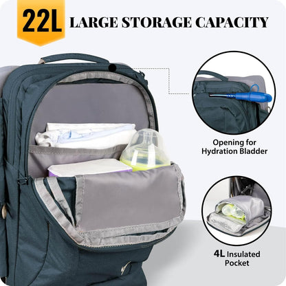 WIPHA Upgraded Baby Carrier, Hiking Backpack with Ergonomic Pro Design, Lightweight Large Capacity Toddler Carrier