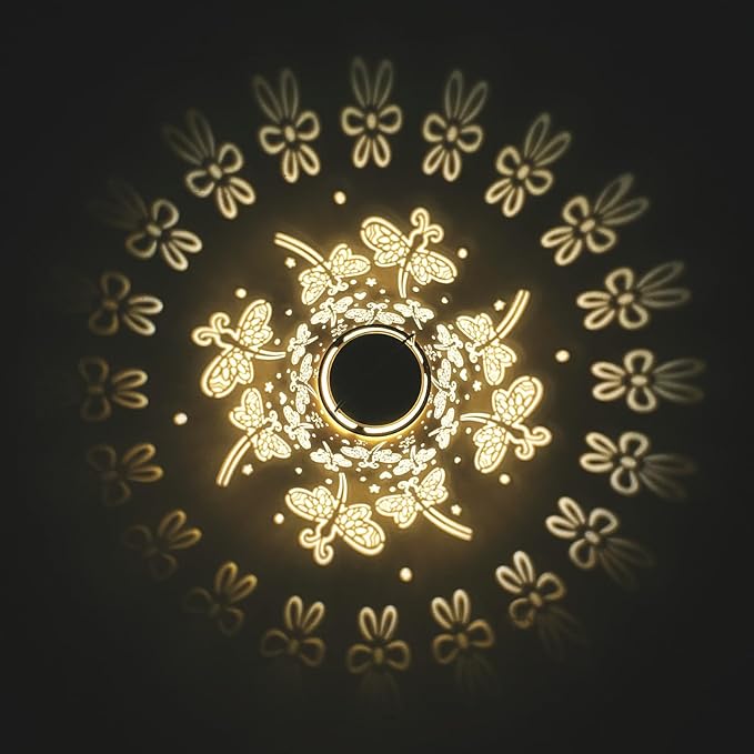 Solar Lanterns Outdoor Waterproof Dragonfly Garden Decor Gift for Women, Mom, Grandma, Hanging Metal Solar Lights for Yard, Patio, Porch, Backyard, Pathway Decoration