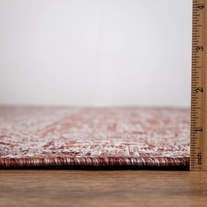 Keen Home Design Terrace Outdoor Area Rug - 8x10 Washable Indoor/Outdoor Rug for Patio, Kitchen, Balcony, Beach, Garden, Deck and Porch, Size: 7'7"x10'