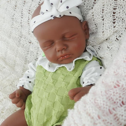 Girl 12.2 Inch, Full Silicone Baby Doll, Realistic Baby Dolls, Realistic Veins & Sleeping Pose, Not Vinyl, Reborn Baby Dolls Silicone Full Body, Gift Set