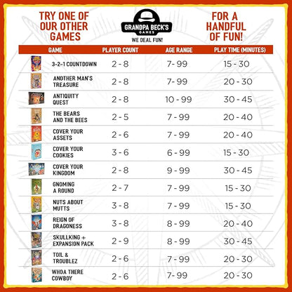 Grandpa Beck's Games Skull King Expansion - The Ultimate Pirate Trick Taking Game | from The Creators of Cover Your Assets & Cover Your Kingdom | 2-8 Players 8+