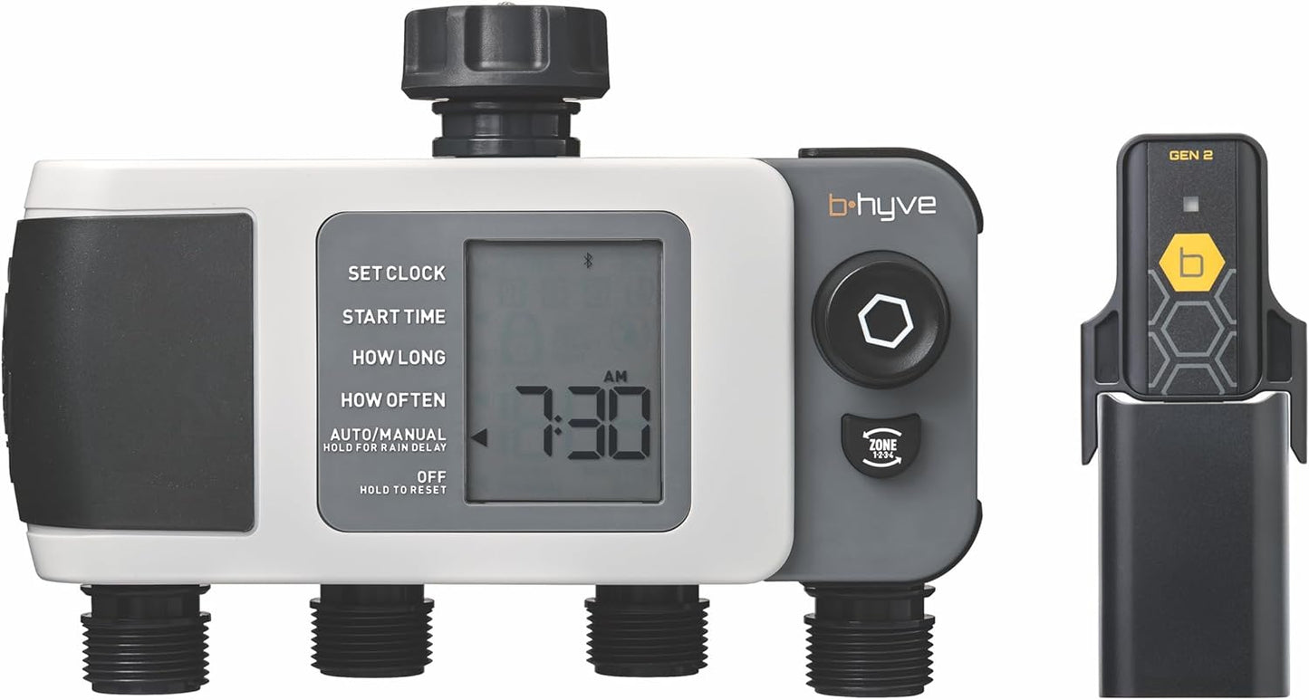 Orbit 24639 B-hyve XD 4-Port Smart Hose Watering Timer with Wi-Fi Hub