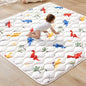 Odorless Premium Foam Baby Play Mat, Soft Microfiber Fabric Crawling Mat for Floor- Comfortable and Hypoallergenic, Non-Slip Cushioned Floor Playpen mat for Infants,Babies,Toddlers