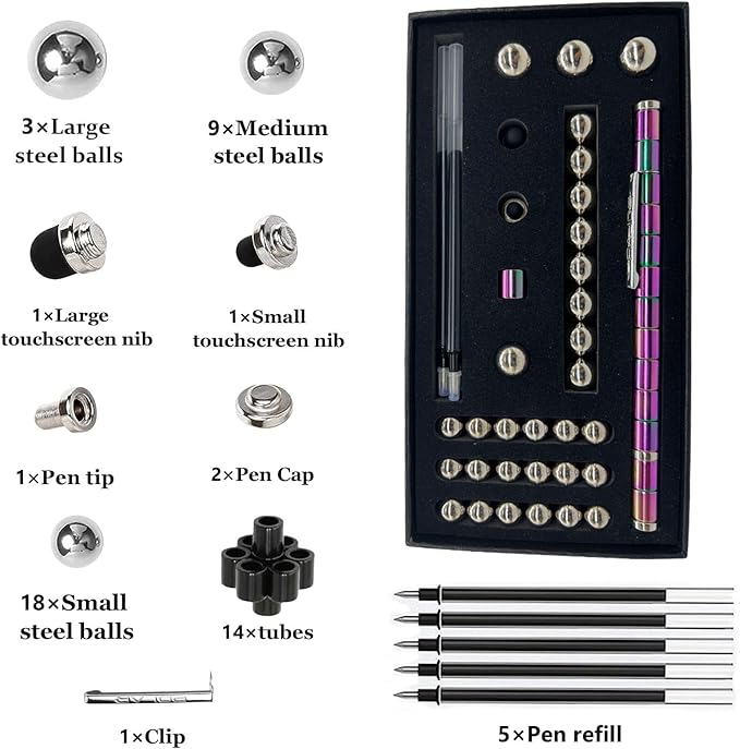 Gifts for Men Fidget Pen - Novelty Christmas Stocking Stuffers for Adults, White Elephant Gift , Anniversary Present for Him and Her, Cool Gadgets Funny Birthday Gift for Men Anxiety Relief Items