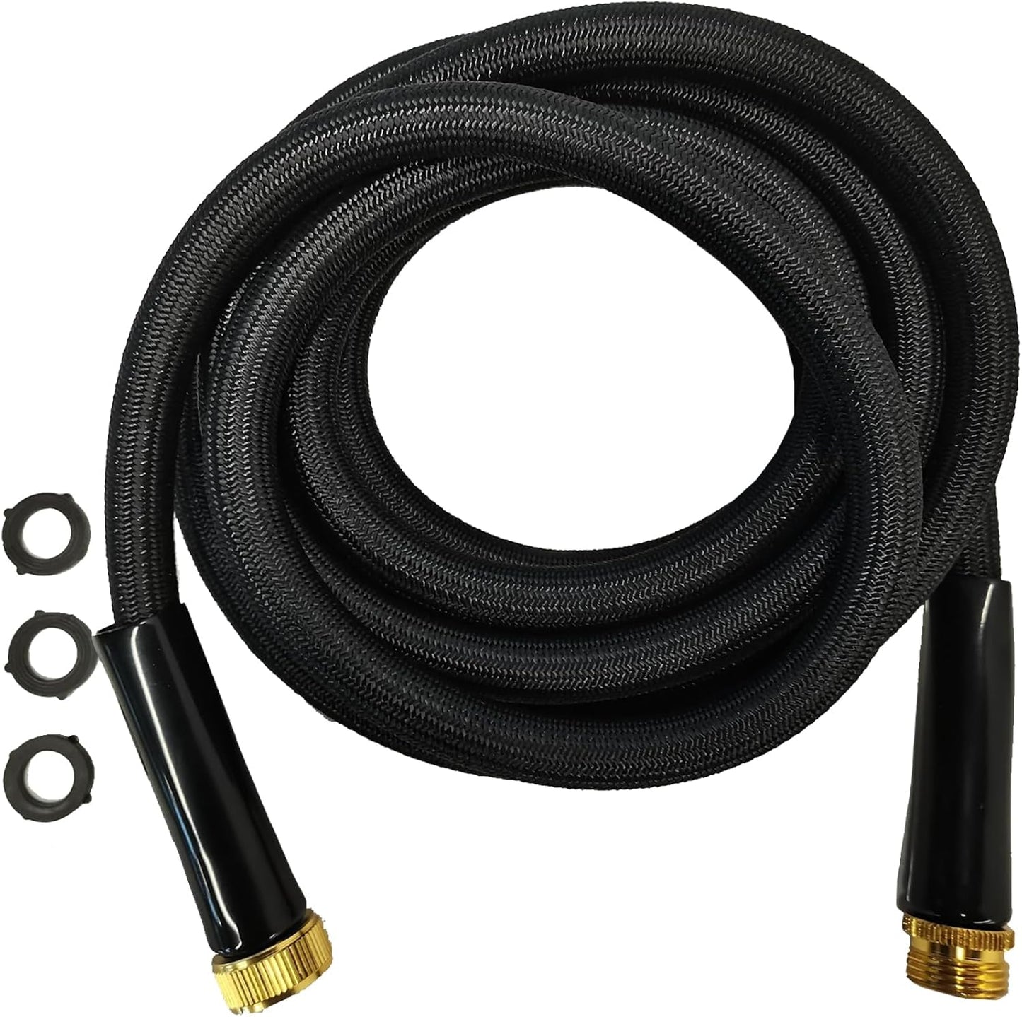 Garden Hose 10FT, Non-Expanding, Lightweight Hose, Leak-Proof Metal Interface, No-Knots, Easy to Carry, Wear-Resistant, Sturdy, Flexible, 3/4GHT, Water Hose for Yard, Garden, No Nozzle